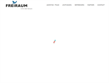 Tablet Screenshot of freiraum-ag.ch